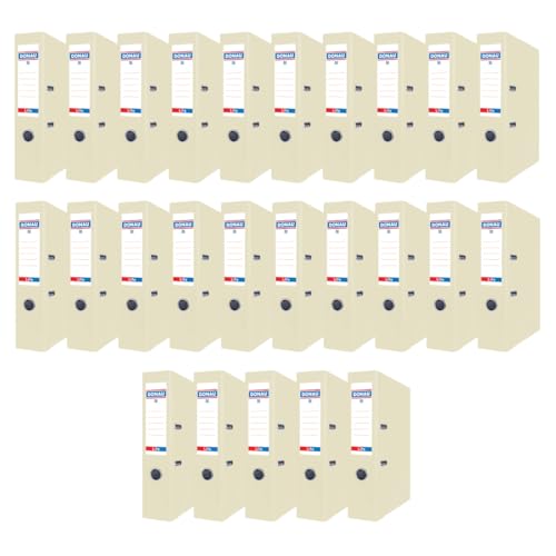 DONAU PREMIUM 25er Pack Ordner A4/75mm/7,5 cm/Gelb Pastell Kunststoffbezug PP/Papier/Schlitzordner Büroordner Aktenordner Metall Kantenschutz/ideal für Büro und Schule/Grüne Punkt, 3966001PL-11 DONAU PREMIUM 25er Pack Ordner A4/75mm/7,5 cm/Gelb Pastell Kunststoffbezug PP/Papier/Schlitzordner Büroordner Aktenordner Metall Kantenschutz/ideal für Büro und Schule/Grüne Punkt, 3966001PL-11 von DONAU