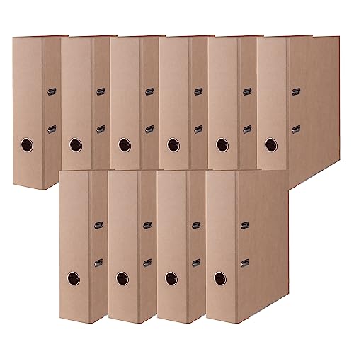 DONAU Premium Ordner ECO MAXI FSC / 10er Pack - 10 Stück/Breit/DIN A4 8 cm - 80 mm/Braun Beige/Gut für die Umwelt/Aktenordner aus Pappe/Made in EU DONAU Premium Ordner ECO MAXI FSC / 10er Pack - 10 Stück/Breit/DIN A4 8 cm - 80 mm/Braun Beige/Gut für die Umwelt/Aktenordner aus Pappe/Made in EU von DONAU