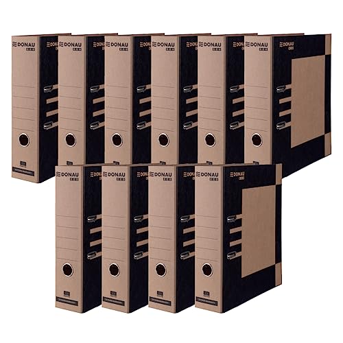DONAU Premium Vegan-Ordner ECO MAXI FSC / 10er Pack/Breit/DIN A4 8 cm/Braun-Schwarz z/gut für die Umwelt/Aktenordner Briefordner Büroordner Pappordner Schlitzordner/Hergestellt in der EU DONAU Premium Vegan-Ordner ECO MAXI FSC / 10er Pack/Breit/DIN A4 8 cm/Braun-Schwarz z/gut für die Umwelt/Aktenordner Briefordner Büroordner Pappordner Schlitzordner/Hergestellt in der EU von DONAU