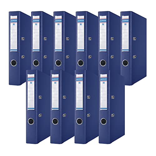 DONAU Premium Ordner Schmal 10er Pack/DIN A4 / 5 cm / 10 Stück/Navy blau/Kunststoffbezug PP/Carton Papier Schlitzordner Büroordner Aktenordner Ringordner/Grünen Punkt DONAU Premium Ordner Schmal 10er Pack/DIN A4 / 5 cm / 10 Stück/Navy blau/Kunststoffbezug PP/Carton Papier Schlitzordner Büroordner Aktenordner Ringordner/Grünen Punkt von DONAU