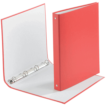 DONAU Ringmappe A4 4-Ring 20mm rot. von DONAU