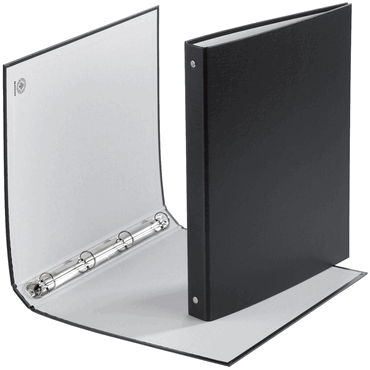 DONAU Ringmappe A4 4-Ring 20mm schwarz. von DONAU