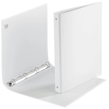 DONAU Ringmappe A4 4-Ring 20mm weiß. von DONAU