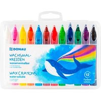 DONAU Wachsmalstifte farbsortiert, 12 St. von DONAU