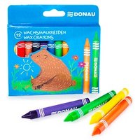 DONAU Wachsmalstifte farbsortiert, 12 St. von DONAU