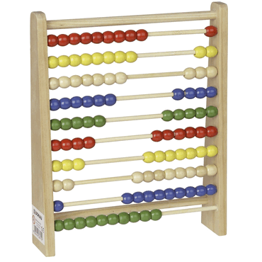 DONAU Zählrahmen Holz - 100 Holzperlen von DONAU