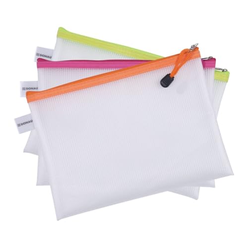 DONAU Zipper Bag Tasche, A4 Reißverschlusstaschen, Document Bag with Zip 343x246 mm, EVA, Zipper Tasch Mit Reißverschluss24Stk, Farbmix DONAU Zipper Bag Tasche, A4 Reißverschlusstaschen, Document Bag with Zip 343x246 mm, EVA, Zipper Tasch Mit Reißverschluss24Stk, Farbmix von DONAU