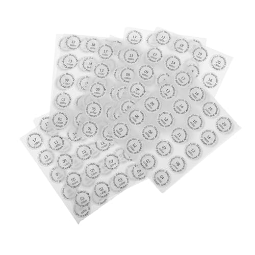 DONFAMDS 10 Stück Pack Selbstklebende Nummernaufkleber für Lippenstifte und Lipgloss Farbcode zur Organisation von Klassenräumen und Beständen für Einfache Anwendung und Unterscheidung von DONFAMDS