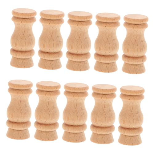 DONFAMDS 10 Stück Teiliges Holzsäulen für Treppenhäuser Unlackierte Dekorative Spindeln für Heimwerkerprojekte und Möbel Rustikale Holzsäulen für Kaminsäulen und Kreative Dekorationen DONFAMDS 10 Stück Teiliges Holzsäulen für Treppenhäuser Unlackierte Dekorative Spindeln für Heimwerkerprojekte und Möbel Rustikale Holzsäulen für Kaminsäulen und Kreative Dekorationen von DONFAMDS