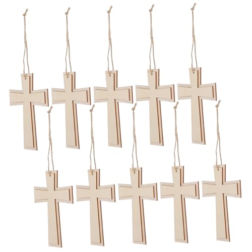 DONFAMDS 10 Stück Unlackierte Holzkreuze für DIY Projekte Teiliges aus Unbemalten Holzanhängern für Kreative Kirchen und Wohnraumdekoration für Familienaktivitäten und Künstlerische DONFAMDS 10 Stück Unlackierte Holzkreuze für DIY Projekte Teiliges aus Unbemalten Holzanhängern für Kreative Kirchen und Wohnraumdekoration für Familienaktivitäten und Künstlerische von DONFAMDS