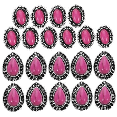 DONFAMDS 20 Stück Maniküre Diamant Nagelverzierung DIY -Nagelzauber Anhänger für künstliche Nägel Accessoires für Frauen Nagelschmuck Retro-Nail-Art-Anhänger Maniküre- Legierung Rosa von DONFAMDS