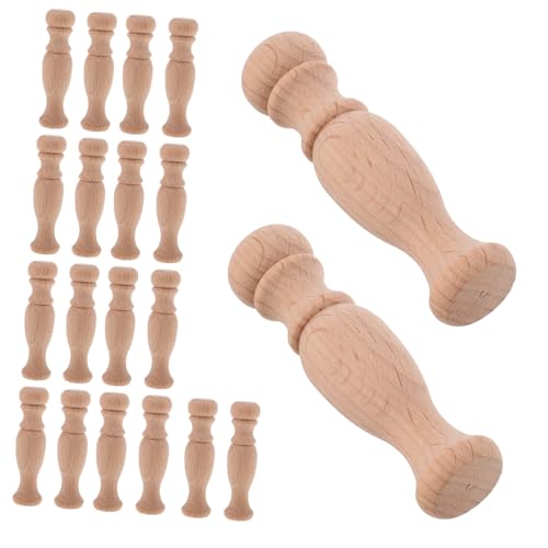 DONFAMDS 20 Stück Teiliges Dekorative Holzbaluster für Treppen und Möbel Unbehandelte Holzspindeln für Kunsthandwerk für Weinregale und Geländerdekorationen DONFAMDS 20 Stück Teiliges Dekorative Holzbaluster für Treppen und Möbel Unbehandelte Holzspindeln für Kunsthandwerk für Weinregale und Geländerdekorationen von DONFAMDS