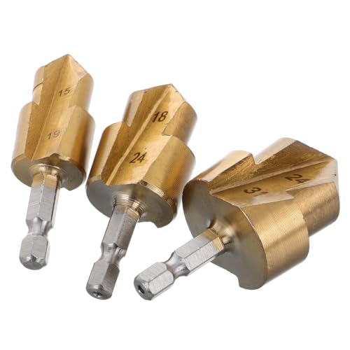 DONFAMDS 3 Stück Ppr Lifting Bohrer Set Teilig Hexagon Schaft Rohrinstallationswerkzeug Reibahle Rohrverbindungswerkzeug Vielseitig Robust und Zeitsparend von DONFAMDS