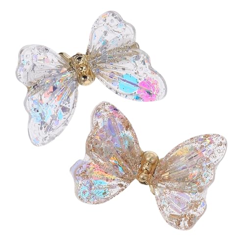 DONFAMDS 4 Stück Teiliges Nagelkunst mit Glitzernden Zirkon Schmetterlingsstuds Vielseitige Nageldeko für DIY Maniküre und Kreative Nail Art Langlebige Realistische Nagelverzierungen von DONFAMDS