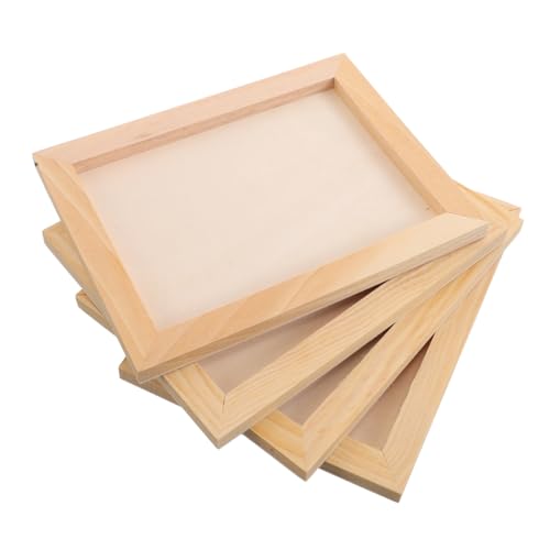 DONFAMDS 4-teilige Bilderrahmen Aus Holz: Diy-bilderrahmen Aus Holz Für Kinder – Unfertige Holzrahmen Zum Bemalen Und Dekorieren Mit Ton DONFAMDS 4-teilige Bilderrahmen Aus Holz: Diy-bilderrahmen Aus Holz Für Kinder – Unfertige Holzrahmen Zum Bemalen Und Dekorieren Mit Ton von DONFAMDS