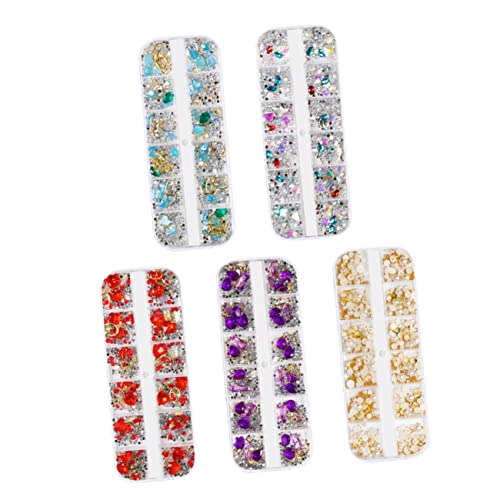 DONFAMDS 5Stücke Nagelkunst Zubehör Teiliges Maniküre Ornament mit Schmuck für Nail Art für Natürliche und Künstliche Nägel Perfektes für Damen DONFAMDS 5Stücke Nagelkunst Zubehör Teiliges Maniküre Ornament mit Schmuck für Nail Art für Natürliche und Künstliche Nägel Perfektes für Damen von DONFAMDS