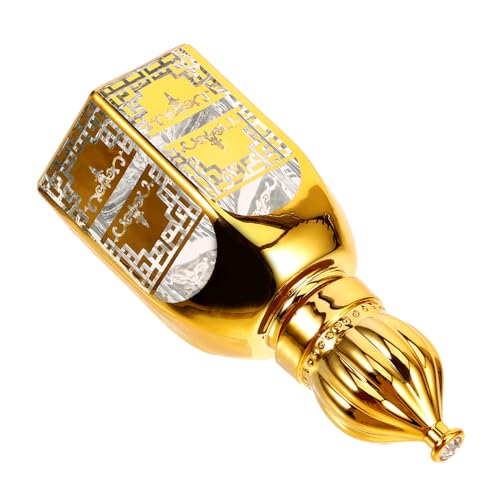 DONFAMDS Roll Parfümflasche Glasflakon mit Goldplattiertem Roller Nachfüllbar Reisegröße Stilvolles Design für Parfum Samples und Duftöle von DONFAMDS