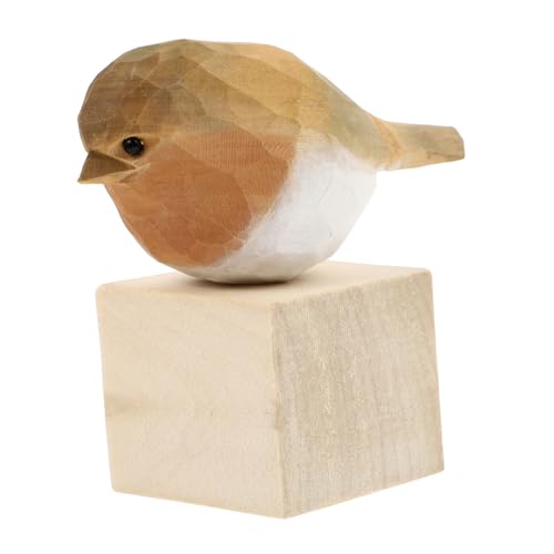 DONFAMDS Vogelornament Holz Simuliertes Modell Dekoration für Zuhause Tischdekoration Realistisches Design Bezauberndes für Weihnachten Geburtstage und Hochzeiten von DONFAMDS