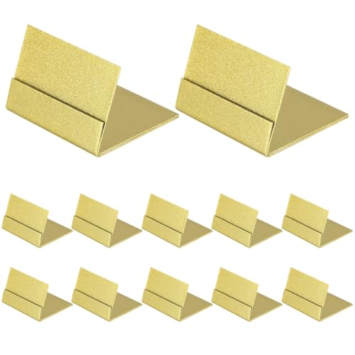 DONGKER Tischkartenhalter, 12 Stück Kleine Goldene Tischnummernhalter, Metall Tischkartenständer mit Vintage-Finish für Hochzeiten, Jubiläen und Partys DONGKER Tischkartenhalter, 12 Stück Kleine Goldene Tischnummernhalter, Metall Tischkartenständer mit Vintage-Finish für Hochzeiten, Jubiläen und Partys von DONGKER
