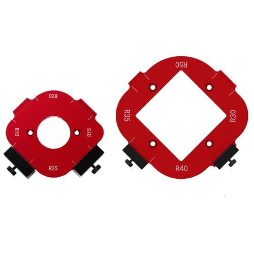 Router Jig Radius Schablone, 2 Stück Aluminiumlegierung Frässchablonen für Oberfräse, Routing Vorlagen für Holzbearbeitung R10/R15/R20/R25/R30/R35/R40/R50 Router Jig Radius Schablone, 2 Stück Aluminiumlegierung Frässchablonen für Oberfräse, Routing Vorlagen für Holzbearbeitung R10/R15/R20/R25/R30/R35/R40/R50 von DONGKER