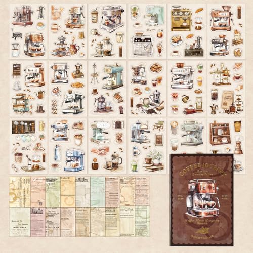 Scrapbook-Zubehör-Set, 54 Blatt Garten, Blumen, Straßenlandschaft, vorgeschnittene transparente Washi-Aufkleber aus PET mit Collage-Papier, Ephemera für Junk Journaling, Scrapbooking Scrapbook-Zubehör-Set, 54 Blatt Garten, Blumen, Straßenlandschaft, vorgeschnittene transparente Washi-Aufkleber aus PET mit Collage-Papier, Ephemera für Junk Journaling, Scrapbooking von DONGKER