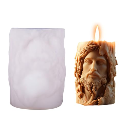 Silikonform Religiöse, 3D Silikon Kerzenform Jungfrau Maria/Jesus, Epoxidharz Formen Gießform für Heimdekoration und DIY-Kerzenherstellung, Kuchendekoration, Seife von DONGKER