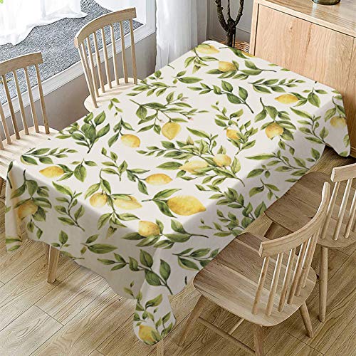 Zitrone Tischdecke 100x100 Eckig Tischdecken Abwaschbar für Küche Geburtstag Party, Polyester Wasserabweisend Tischdecke für Garten Picknick Camping Outdoor Wetterfest Zitrone Tischdecke 100x100 Eckig Tischdecken Abwaschbar für Küche Geburtstag Party, Polyester Wasserabweisend Tischdecke für Garten Picknick Camping Outdoor Wetterfest von DONGSHAN