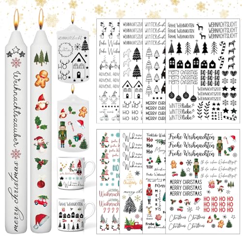 DONGSZQ Kerzentattoos für Kerze Tasse DIY Geschenk, Kerzen Dekorieren, Kerzensprüche (Weihnachten) DONGSZQ Kerzentattoos für Kerze Tasse DIY Geschenk, Kerzen Dekorieren, Kerzensprüche (Weihnachten) von DONGSZQ