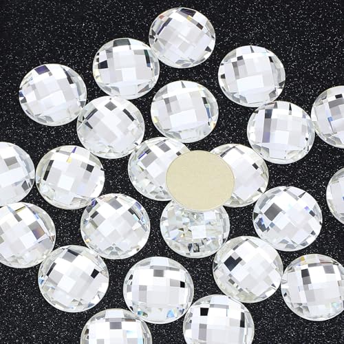 DONGZHOU 24 STÜCKE Kristall Flatback Strass, 16MM Großer Strass Glas Runde Edelstein für Kleidung Tasche Schuhe Brautkleid Dekorationen DIY Handwerk Zubehör DONGZHOU 24 STÜCKE Kristall Flatback Strass, 16MM Großer Strass Glas Runde Edelstein für Kleidung Tasche Schuhe Brautkleid Dekorationen DIY Handwerk Zubehör von DONGZHOU