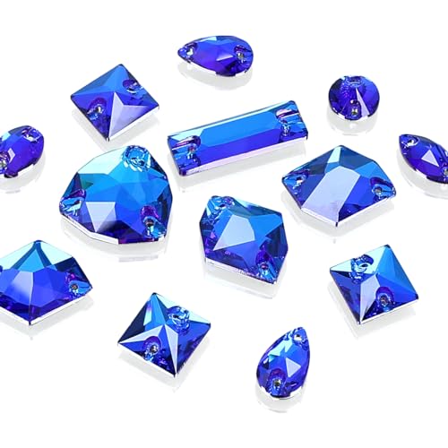 DONGZHOU Glitzersteine für Textilien, 108Stück Strasssteine zum Aufnähen mit Löchern Mix Form Perlen Kristalle Flatback Glas Strass Kristall Edelsteine für Kostüm, Kleidung,DIY Handwerk DONGZHOU Glitzersteine für Textilien, 108Stück Strasssteine zum Aufnähen mit Löchern Mix Form Perlen Kristalle Flatback Glas Strass Kristall Edelsteine für Kostüm, Kleidung,DIY Handwerk von DONGZHOU