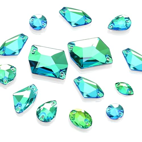 DONGZHOU Strasssteine für Textilien, 71Stück Strasssteine zum Aufnähen mit Löchern Flatback Nähen Steine Mix Form Glas Kristall Edelsteine für Schmuck, Schuhe, Kostüm DONGZHOU Strasssteine für Textilien, 71Stück Strasssteine zum Aufnähen mit Löchern Flatback Nähen Steine Mix Form Glas Kristall Edelsteine für Schmuck, Schuhe, Kostüm von DONGZHOU