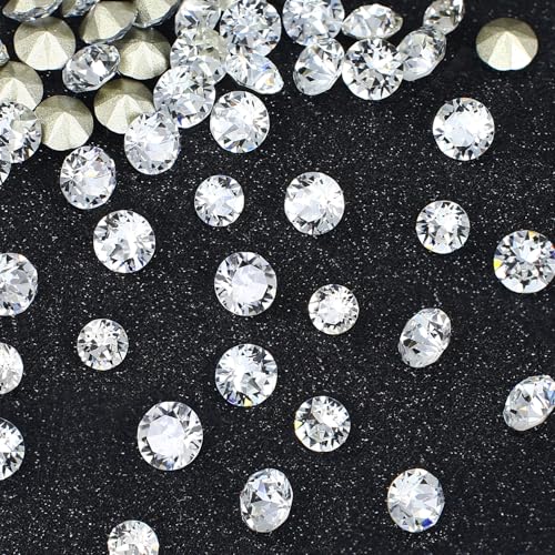 DONGZHOU Winzige, facettierte Strass-Steine, runde Glassteine, Kristall-Edelsteine, Diamanten, Perlen für Nagelkunst, Dekorationen, Schmuckherstellung, DIY, Basteln, Ringverzierung, SS10 (2,70–2,80 mm DONGZHOU Winzige, facettierte Strass-Steine, runde Glassteine, Kristall-Edelsteine, Diamanten, Perlen für Nagelkunst, Dekorationen, Schmuckherstellung, DIY, Basteln, Ringverzierung, SS10 (2,70–2,80 mm von DONGZHOU