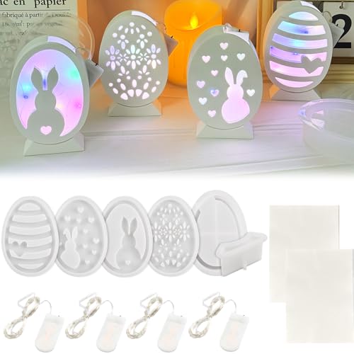 12 Stück Silikonformen Gießformen Ostern, Gießform Frühling Ostern Hase Silikon Gießform Ostern Silikonform Osterei Gipsformen Osterhase Eier für Osterdeko 12 Stück Silikonformen Gießformen Ostern, Gießform Frühling Ostern Hase Silikon Gießform Ostern Silikonform Osterei Gipsformen Osterhase Eier für Osterdeko von DONGZQAN