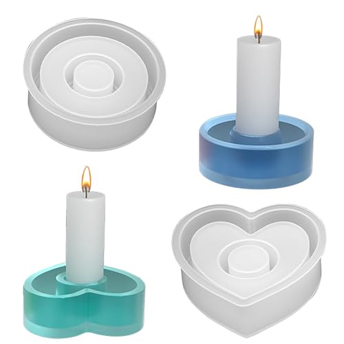 Round Silicone Mould Candle Holder, Harz Epoxid Gießform Kerzenhalter, Runder Silikonform Kerzenhalter Stabkerze, als Halloween- Und Weihnachtskerzenformen. Round Silicone Mould Candle Holder, Harz Epoxid Gießform Kerzenhalter, Runder Silikonform Kerzenhalter Stabkerze, als Halloween- Und Weihnachtskerzenformen. von DONGZQAN
