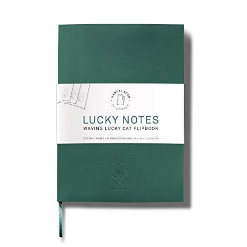 Donkey Products Maneki Neko Lucky Notes, Notizbuch, Daumenkino, Notiz Buch, Grün, DIN A5, 400340 Donkey Products Maneki Neko Lucky Notes, Notizbuch, Daumenkino, Notiz Buch, Grün, DIN A5, 400340 von DONKEY