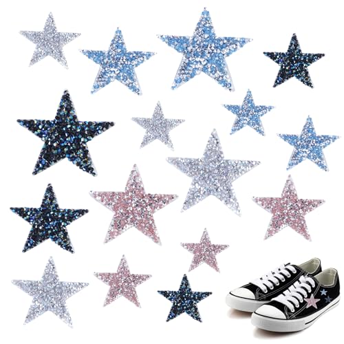 16 Stück Zum Aufbügeln,Stern Bügelbilder,Flicken Zum Aufbügeln,Bügelbilder Weihnachten,Aufbügel Patches,Bügelflicken Patches Für Kleidung Kleid Hosen Jeans Hüte Taschen 16 Stück Zum Aufbügeln,Stern Bügelbilder,Flicken Zum Aufbügeln,Bügelbilder Weihnachten,Aufbügel Patches,Bügelflicken Patches Für Kleidung Kleid Hosen Jeans Hüte Taschen von DONOONIS