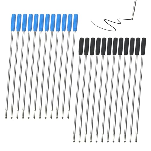 Kugelschreibermine, 4 Stück Kugelschreibermine, austauschbare Kugelschreibermine, Ersatz für 1,0 mm Kugelschreiber aus Metall für Schulbedarf und Büro Kugelschreibermine, 4 Stück Kugelschreibermine, austauschbare Kugelschreibermine, Ersatz für 1,0 mm Kugelschreiber aus Metall für Schulbedarf und Büro von DONOONIS