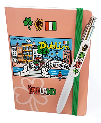 Kugelschreiber IRLAND mit DUBLIN Notizbuch. NOTEBOOK & PEN DUBLIN. SOUVENIR IRLAND. von DONSOUVENIR