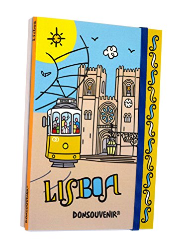 'Notizbuch Lissabon mit Gummi Stretch – Modell: Tranvia "eletrico – donsouvenir von DONSOUVENIR