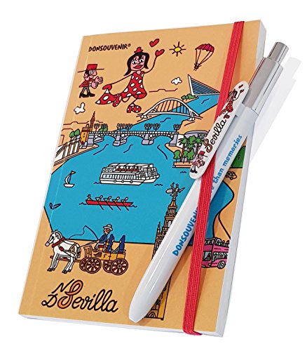 SEVILLA NOTIZBUCH UND KUGELSCHREIBER. MODELL: GUADALQUIVIR. NOTEBOOK DONSOUVENIR SEVILLA NOTIZBUCH UND KUGELSCHREIBER. MODELL: GUADALQUIVIR. NOTEBOOK DONSOUVENIR von DONSOUVENIR