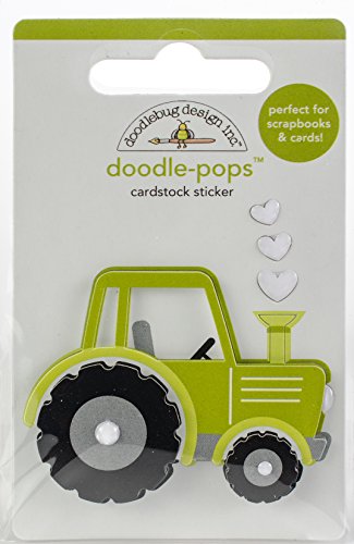 DOODLEBUG DESIGN INC. 369178 Doodle-POPS 3D STCKR, Trusty Traktor, Einheitsgröße von DOODLEBUG DESIGN INC.