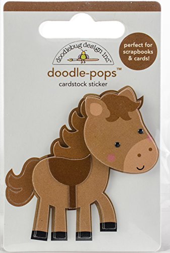 DOODLEBUG DESIGN INC. 5860 Doodle-POPS 3D STCKR Giddy UP, mehrfarbig, Einheitsgröße von Doodlebug