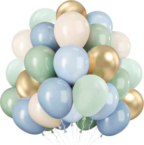 Blue Green Gold Balloons Blue Green Gold Balloons von DOOFE