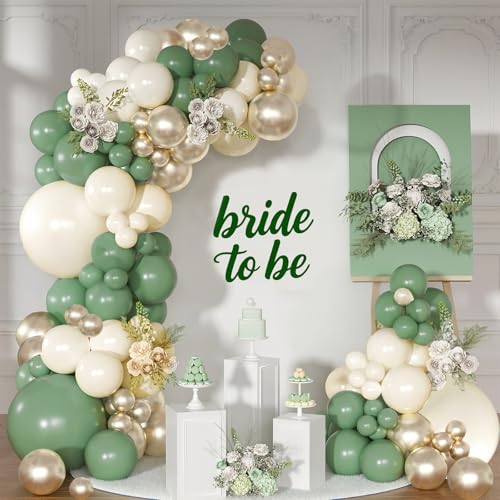 Green Pastel Gold Balloons Arch Kit Green Pastel Gold Balloons Arch Kit von DOOFE