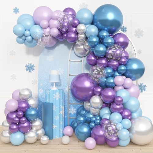Metallic Purple Blue Ballons Bogen Kit von DOOFE