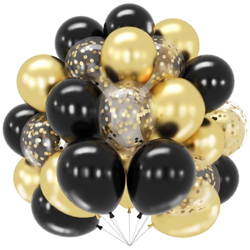 Schwarz-goldene Luftballons von DOOFE