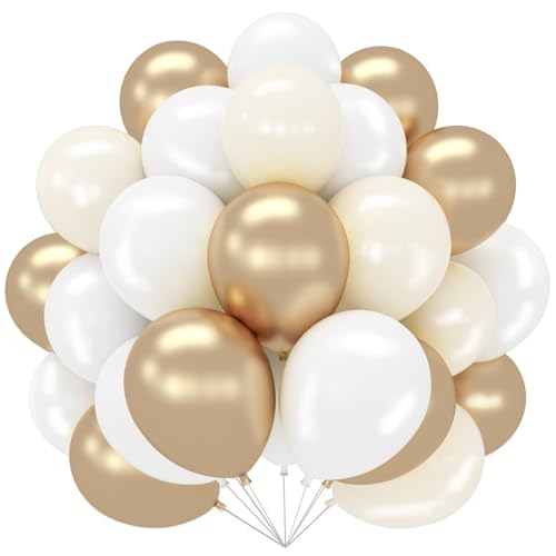 Weiße Champagner-Gold-Luftballons Weiße Champagner-Gold-Luftballons von DOOFE