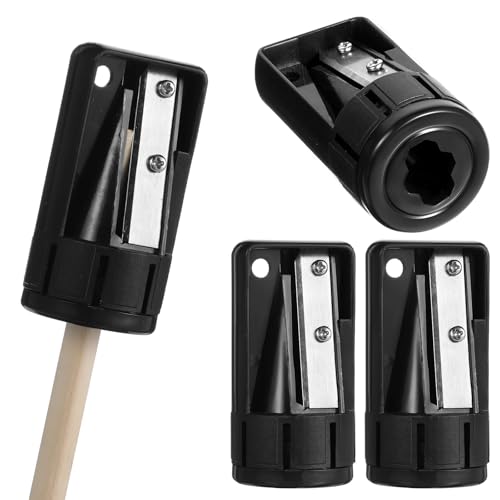 DOPENSPI 4 Stück Bleistiftspitzer, Professioneller Tischler Bleistiftspitzer, Langlebige Tragbare und präzise Klinge für Holzbearbeitungsstifte, ideal für Tischler und Heimwerker DOPENSPI 4 Stück Bleistiftspitzer, Professioneller Tischler Bleistiftspitzer, Langlebige Tragbare und präzise Klinge für Holzbearbeitungsstifte, ideal für Tischler und Heimwerker von DOPENSPI