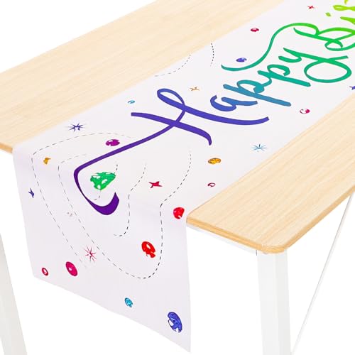 DOPENSPI Bunt Tischläufer Geburtstag, 183x33cm Gradient Tischdecke Geburtstag Dekoration Gute Zum Geburtstags Tischläufer Tisch Happy Birthday Tischdecke für Kinder Mädchen Jungen Party Dekoration DOPENSPI Bunt Tischläufer Geburtstag, 183x33cm Gradient Tischdecke Geburtstag Dekoration Gute Zum Geburtstags Tischläufer Tisch Happy Birthday Tischdecke für Kinder Mädchen Jungen Party Dekoration von DOPENSPI