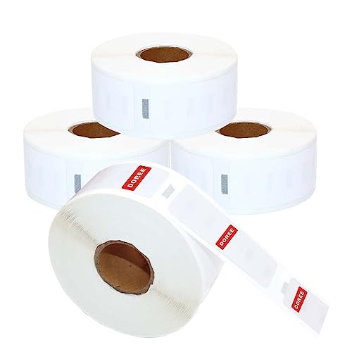 Doree 4 Rollen 11352 25mm x 54mm Selbstklebende Etiketten Kompatibel mit DYMO S0722520 2000 Rücksendeadressetiketten für LabelWriter 450 Serie und 4XL von Doree